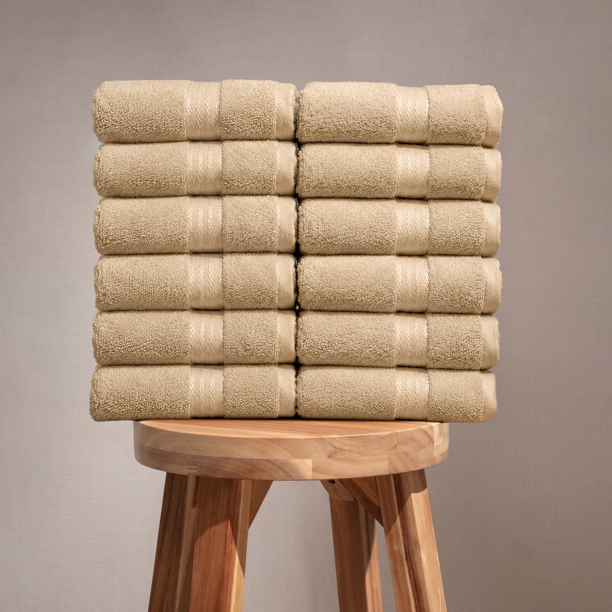 100% Organic Cotton 700 GSM- 12 Hand Towels