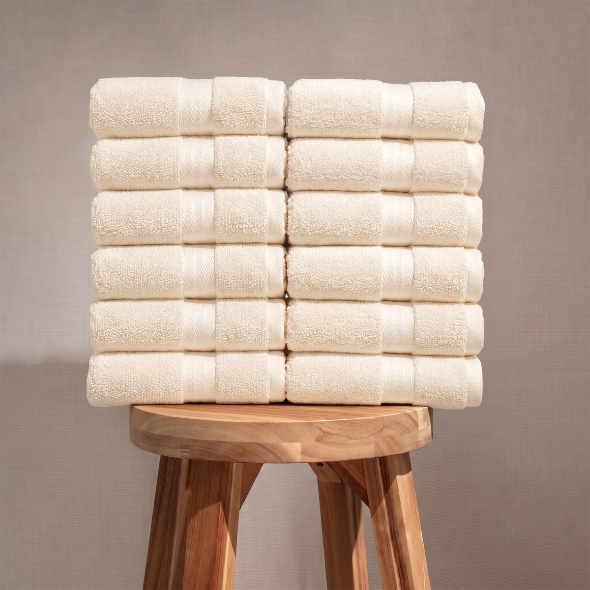 100% Organic Cotton 700 GSM- 12 Hand Towels