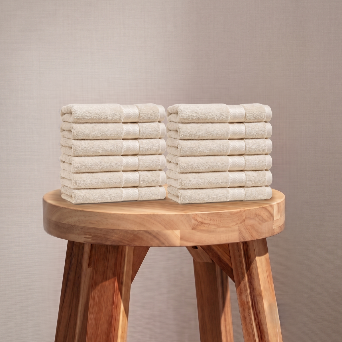 100% Organic Cotton 700 GSM- 12 Face Towels