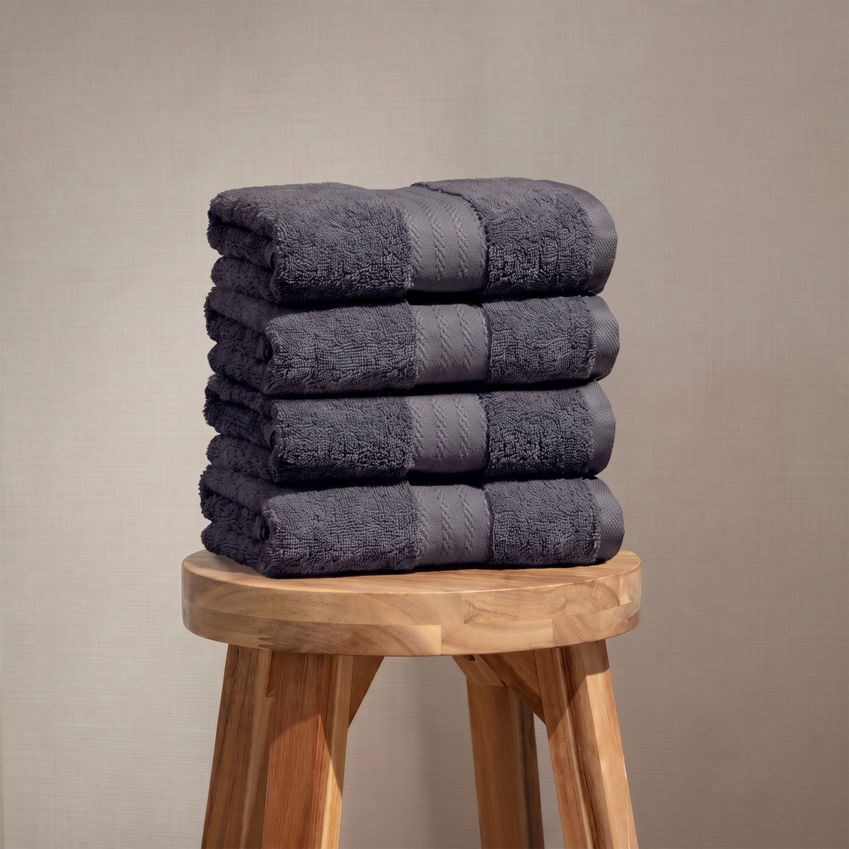 100% Organic Cotton Luxury Towels- 4 Hand Towels