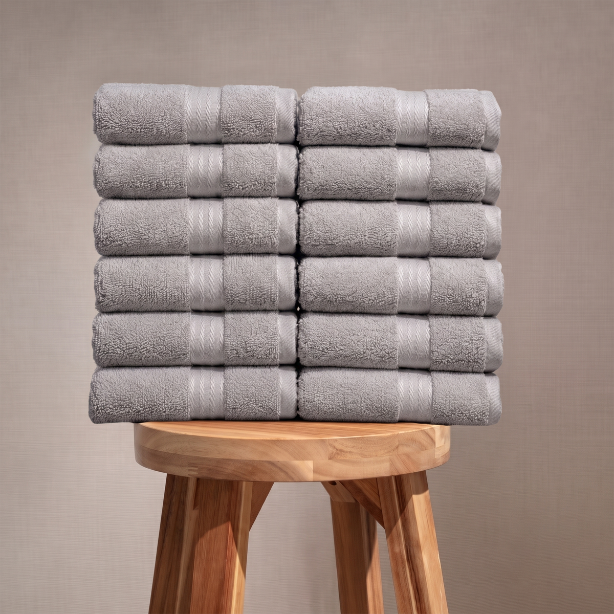 100% Organic Cotton 700 GSM- 12 Hand Towels