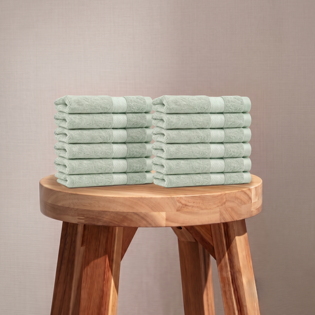 100% Organic Cotton 700 GSM- 12 Face Towels