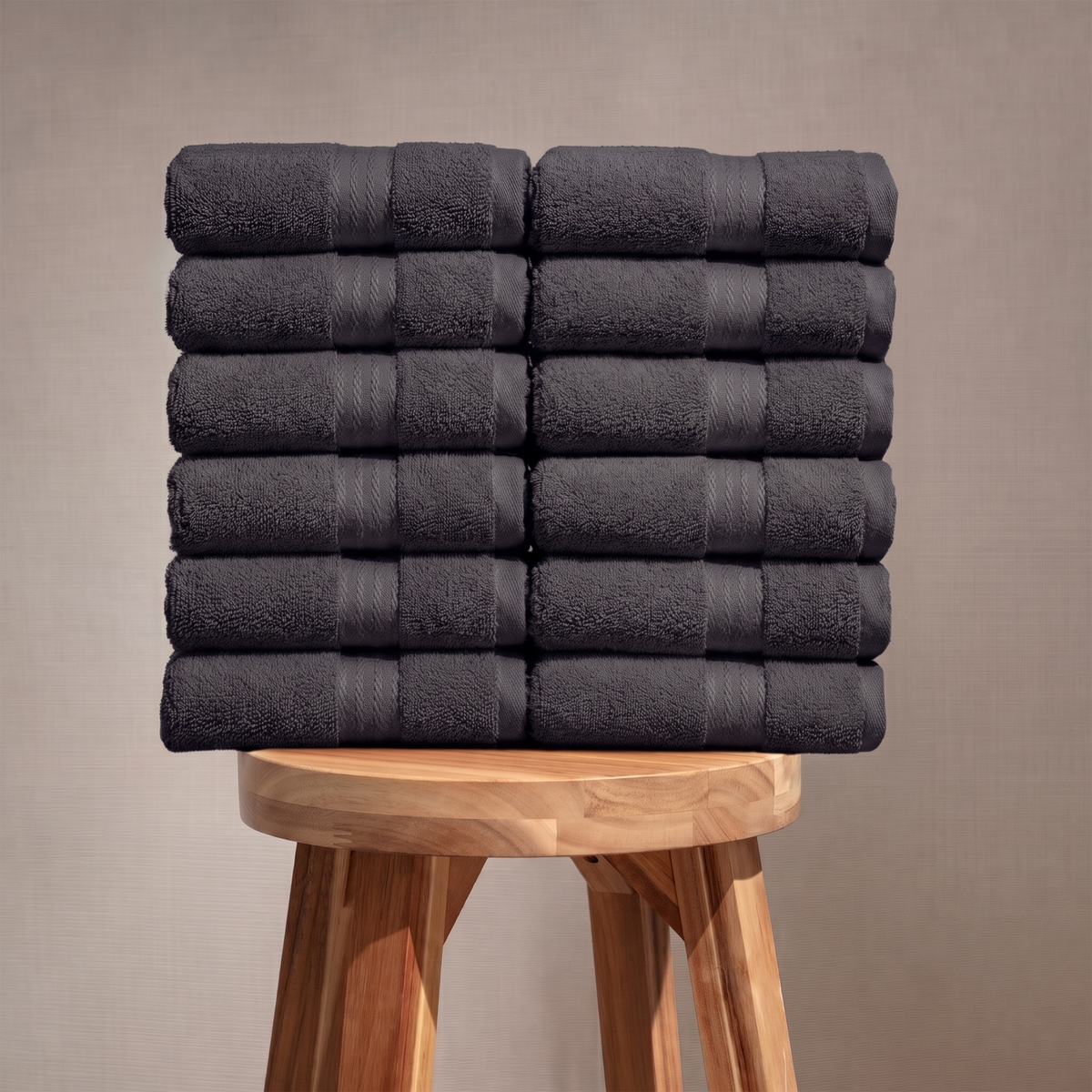 100% Organic Cotton 700 GSM- 12 Hand Towels