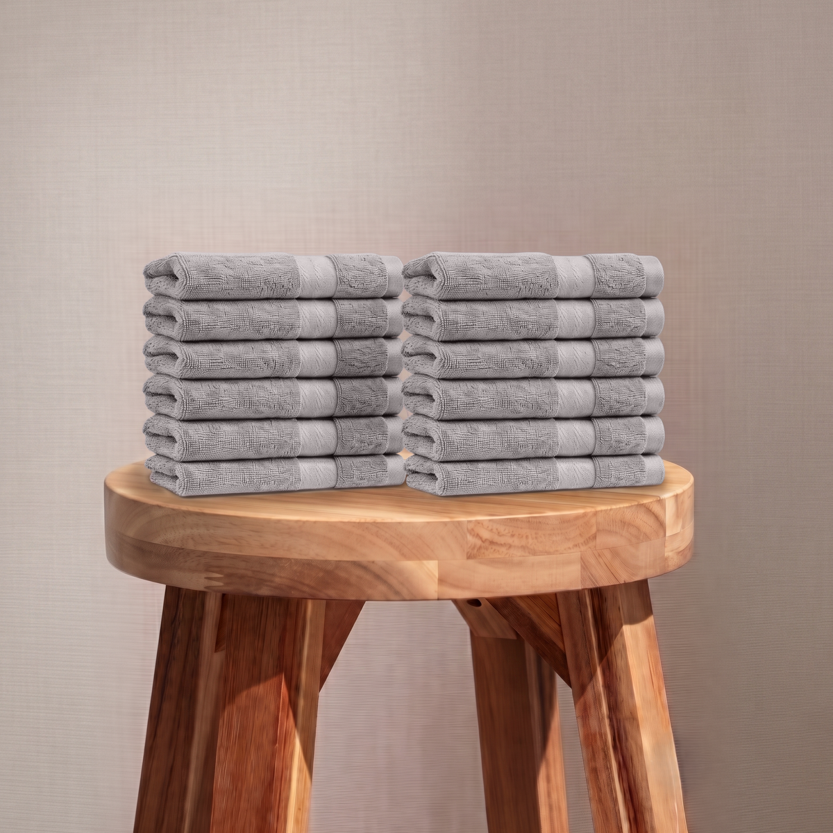 100% Organic Cotton 700 GSM- 12 Face Towels