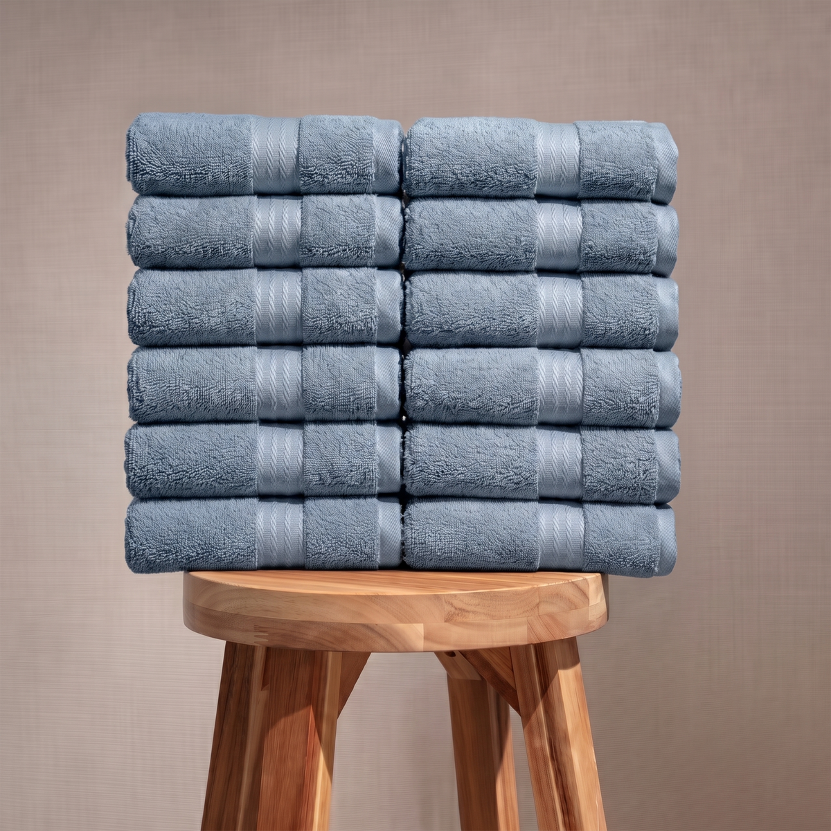 100% Organic Cotton 700 GSM- 12 Hand Towels