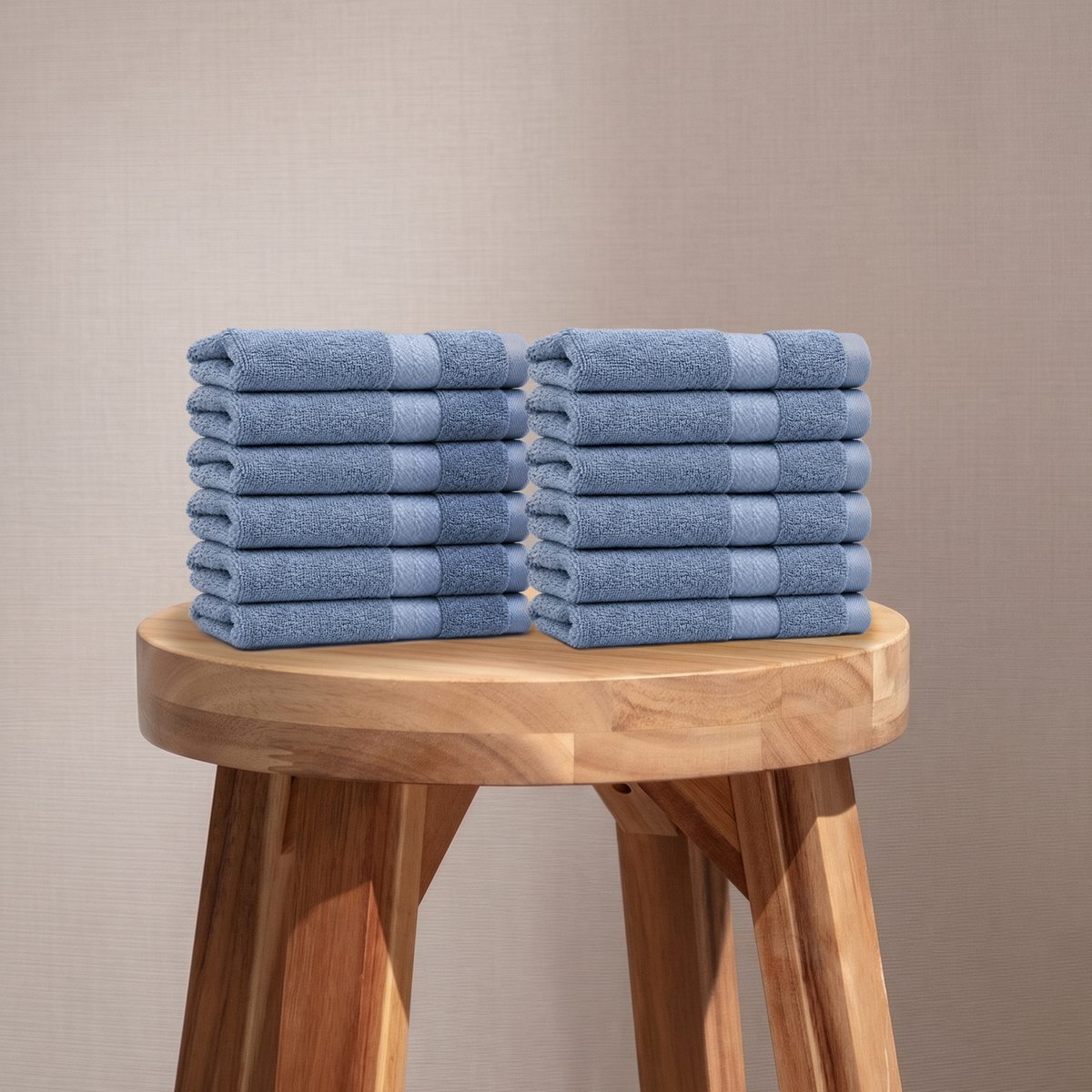 100% Organic Cotton 700 GSM- 12 Face Towels