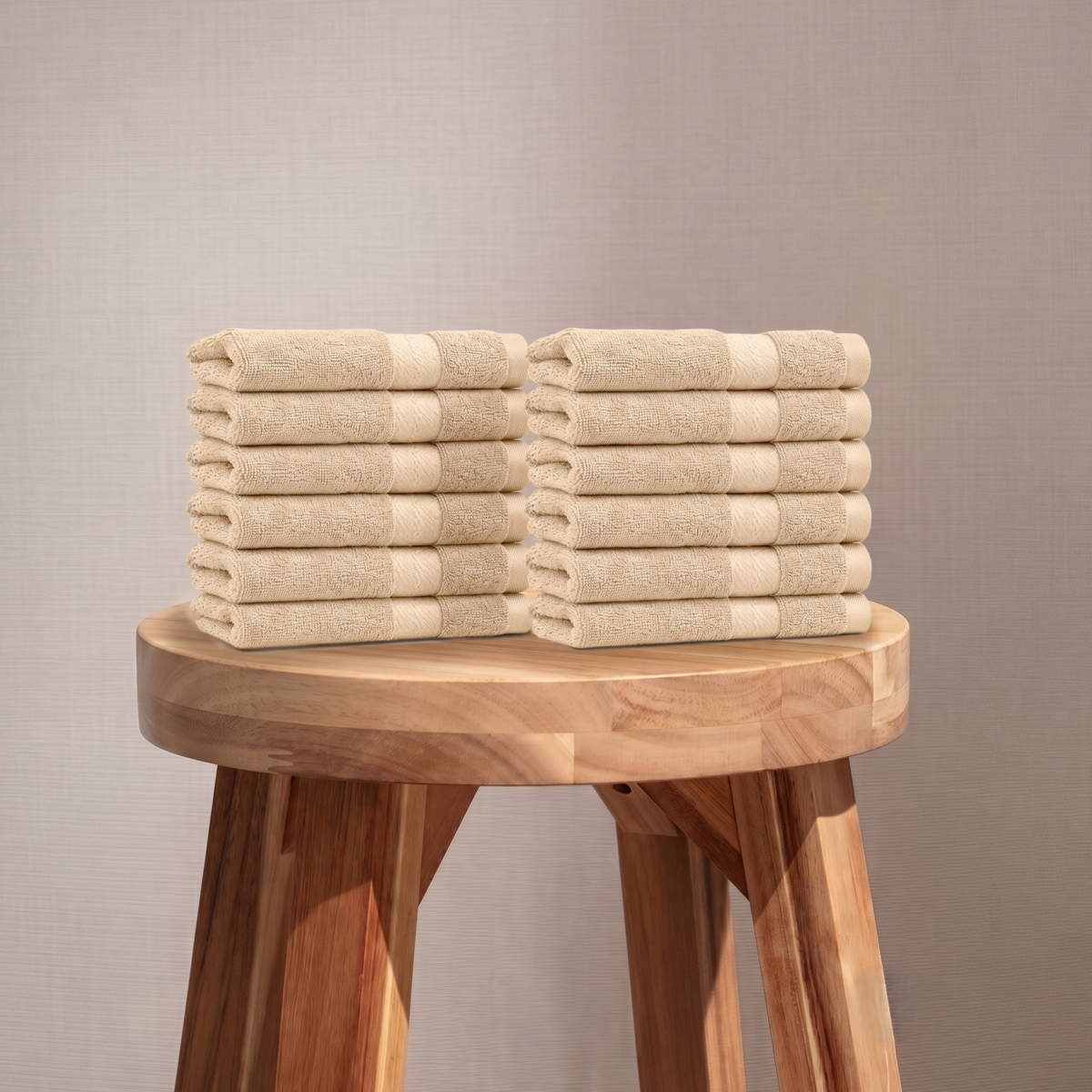 100% Organic Cotton 700 GSM- 12 Face Towels