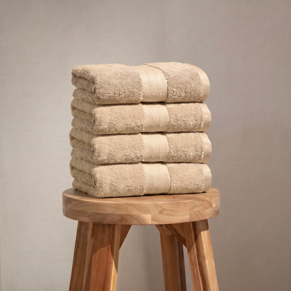 100% Organic Cotton Luxury Towels- 4 Hand Towels