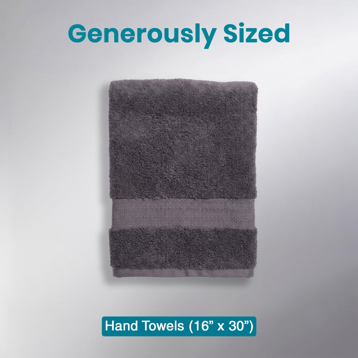 100% Organic Cotton 700 GSM- 12 Hand Towels
