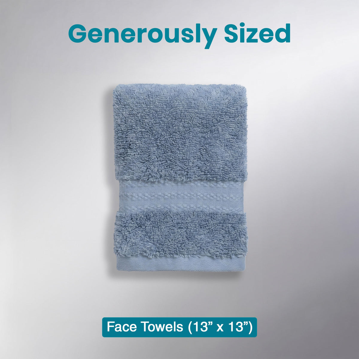 100% Organic Cotton 700 GSM- 4 Face Towels