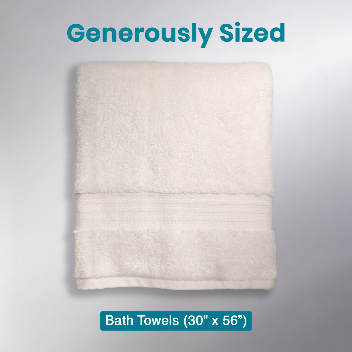 100% Organic Cotton 700 GSM- 2 Bath Towels