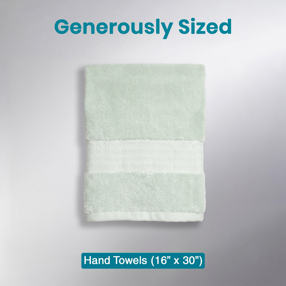 100% Organic Cotton Luxury Towels- 4 Hand Towels