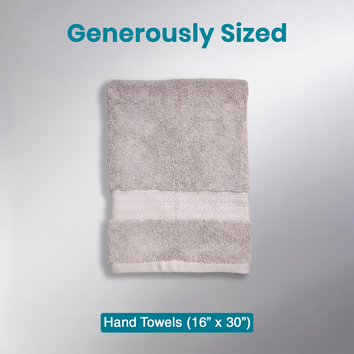 100% Organic Cotton 700 GSM- 12 Hand Towels