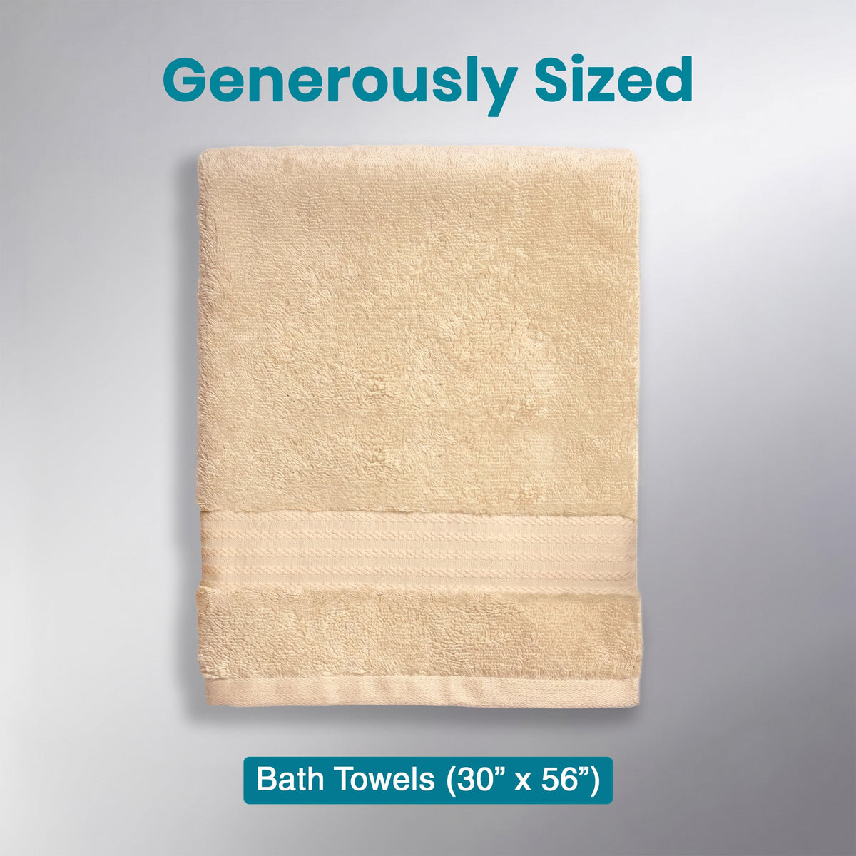 100% Organic Cotton 700 GSM- 2 Bath Towels