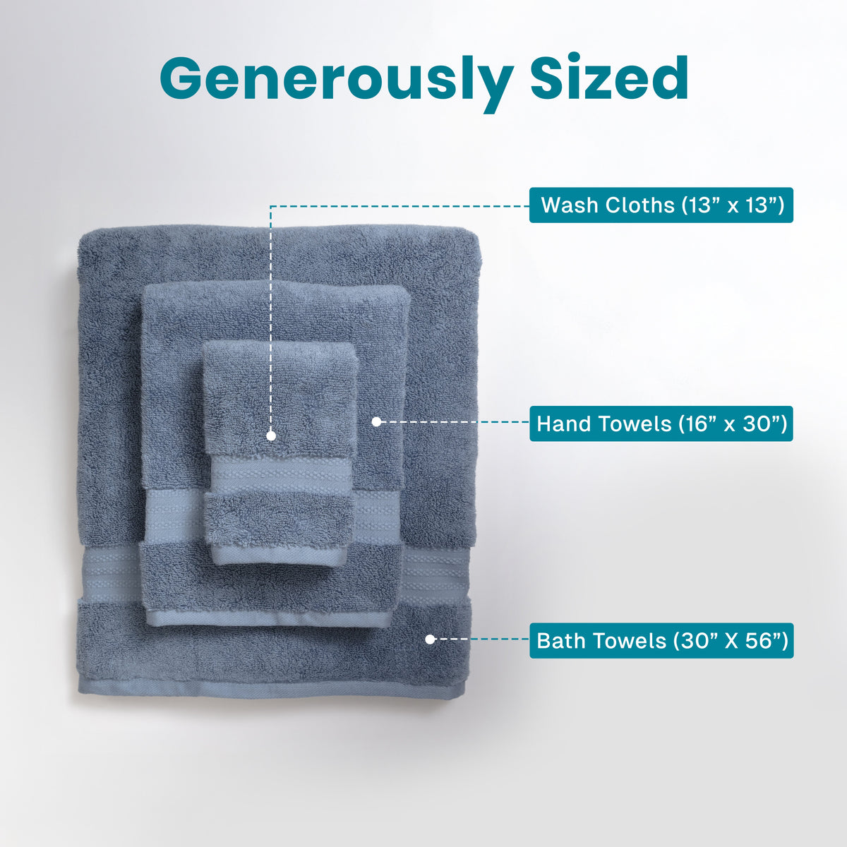 100% Organic Cotton 700 GSM- Set of 3 Towels
