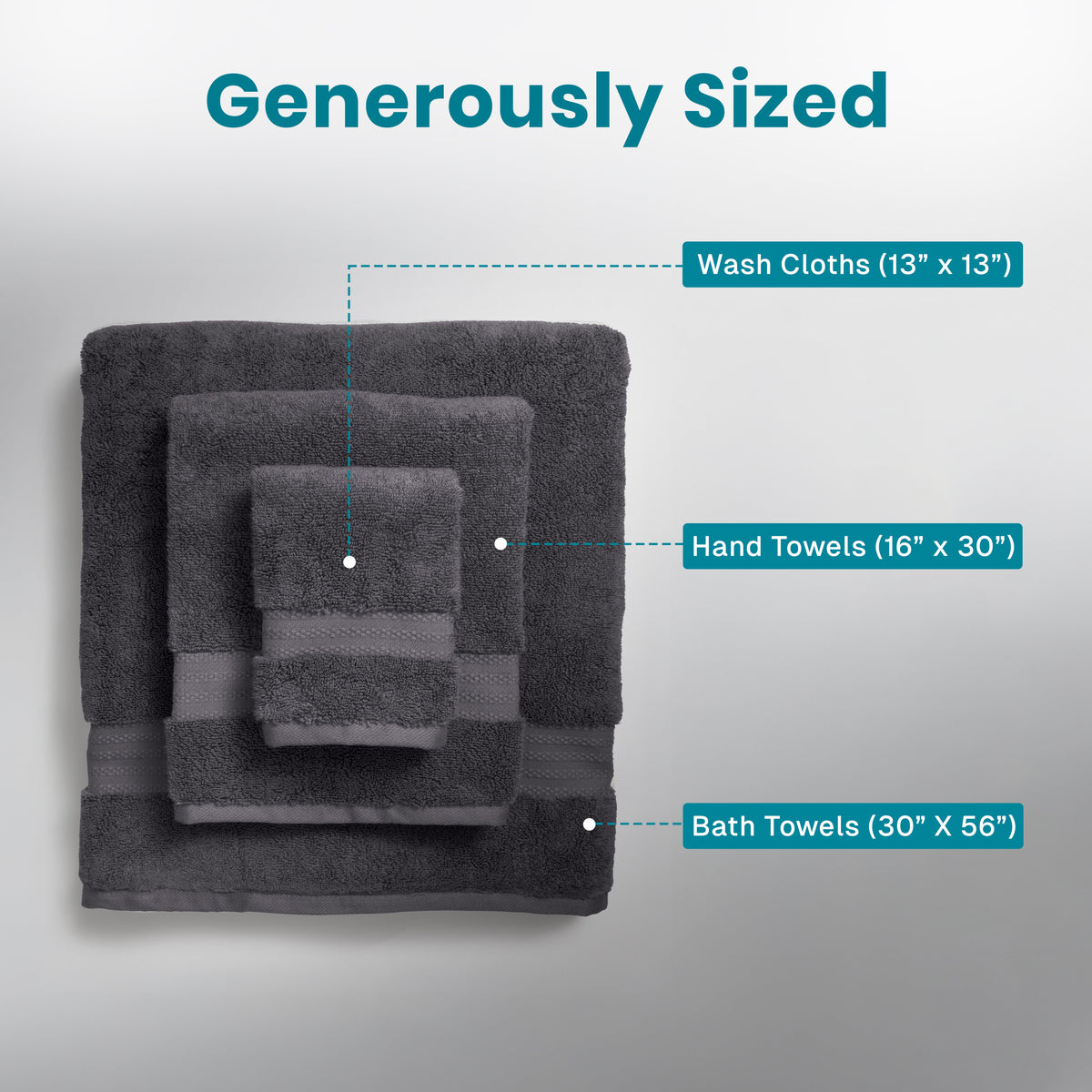 100% Organic Cotton 700 GSM- Set of 3 Towels