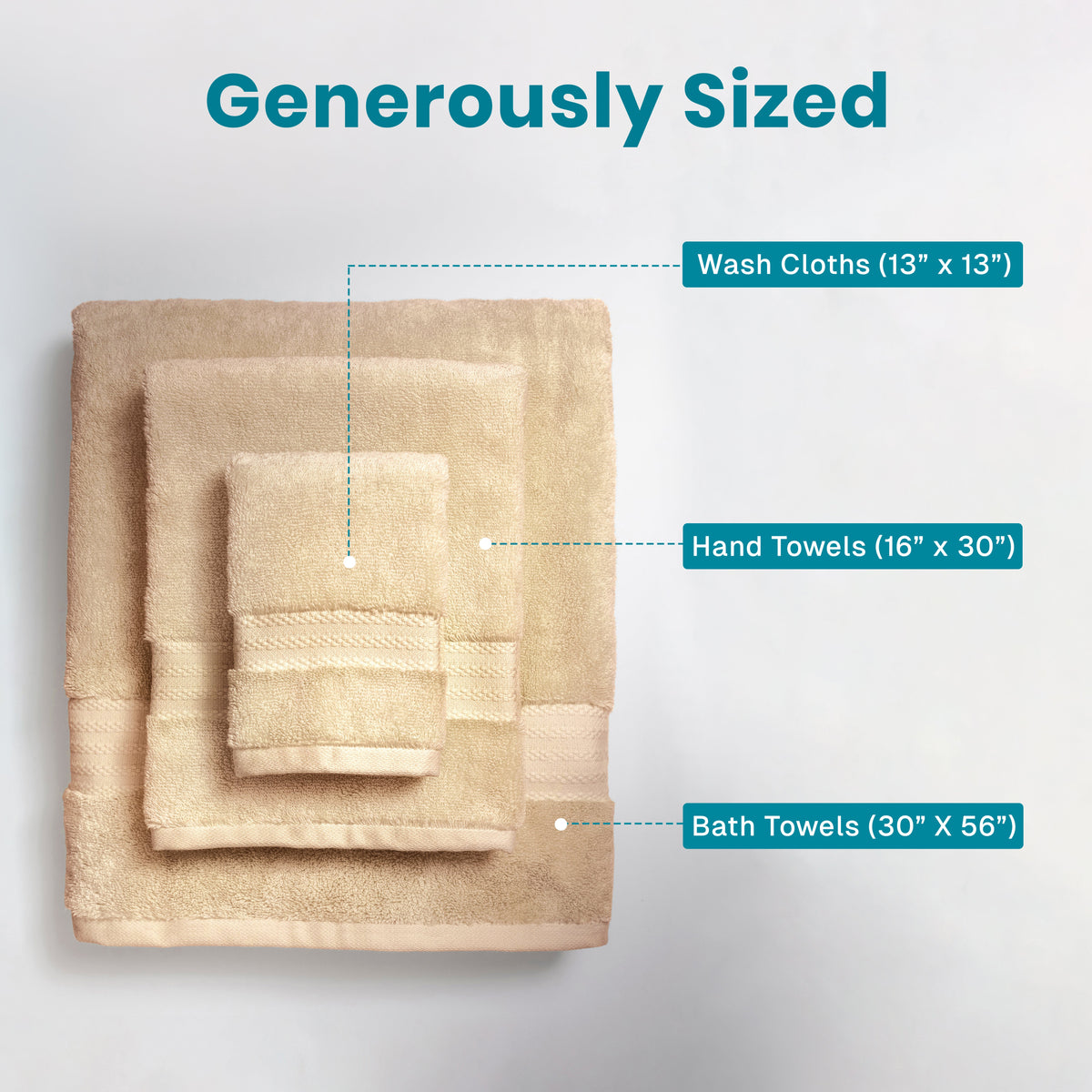 100% Organic Cotton 700 GSM- Set of 3 Towels
