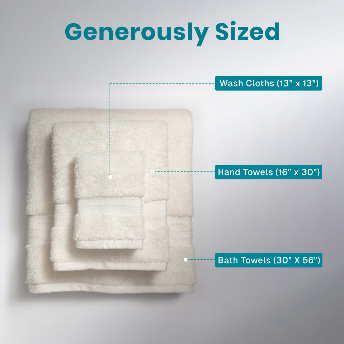 100% Organic Cotton 700 GSM- Set of 3 Towels