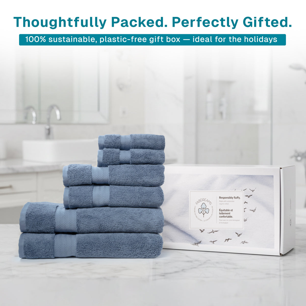 100% Organic Cotton 700 GSM- Set of 3 Towels