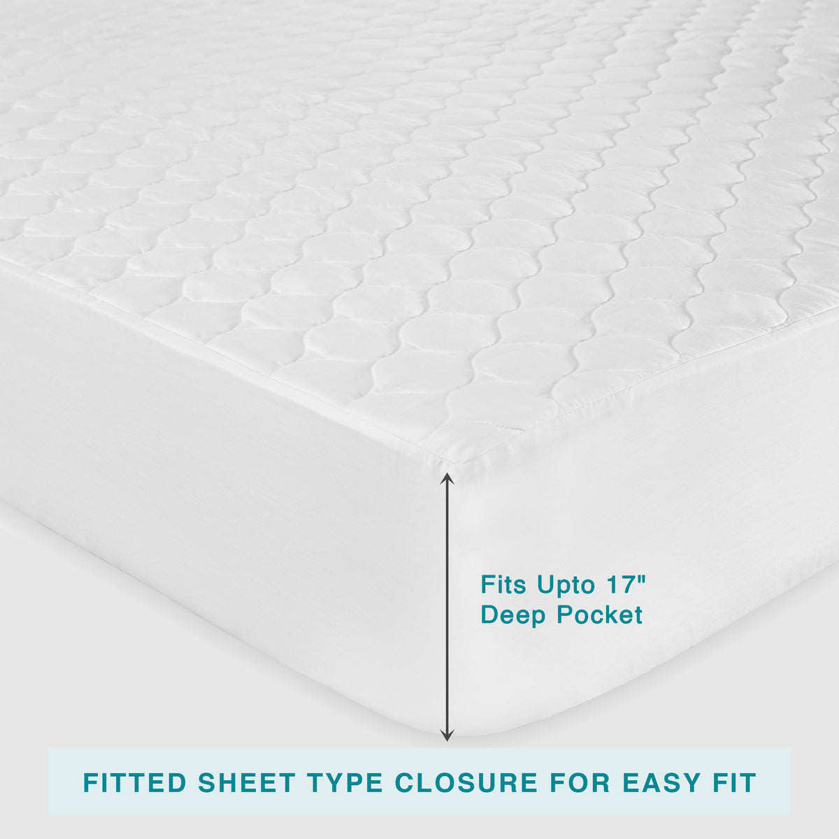 100% Organic Cotton Quilted Mattress Protector