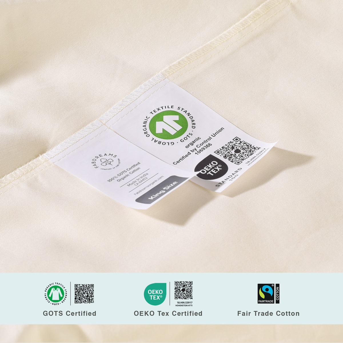 100% Organic Cotton Quilted Mattress Protector
