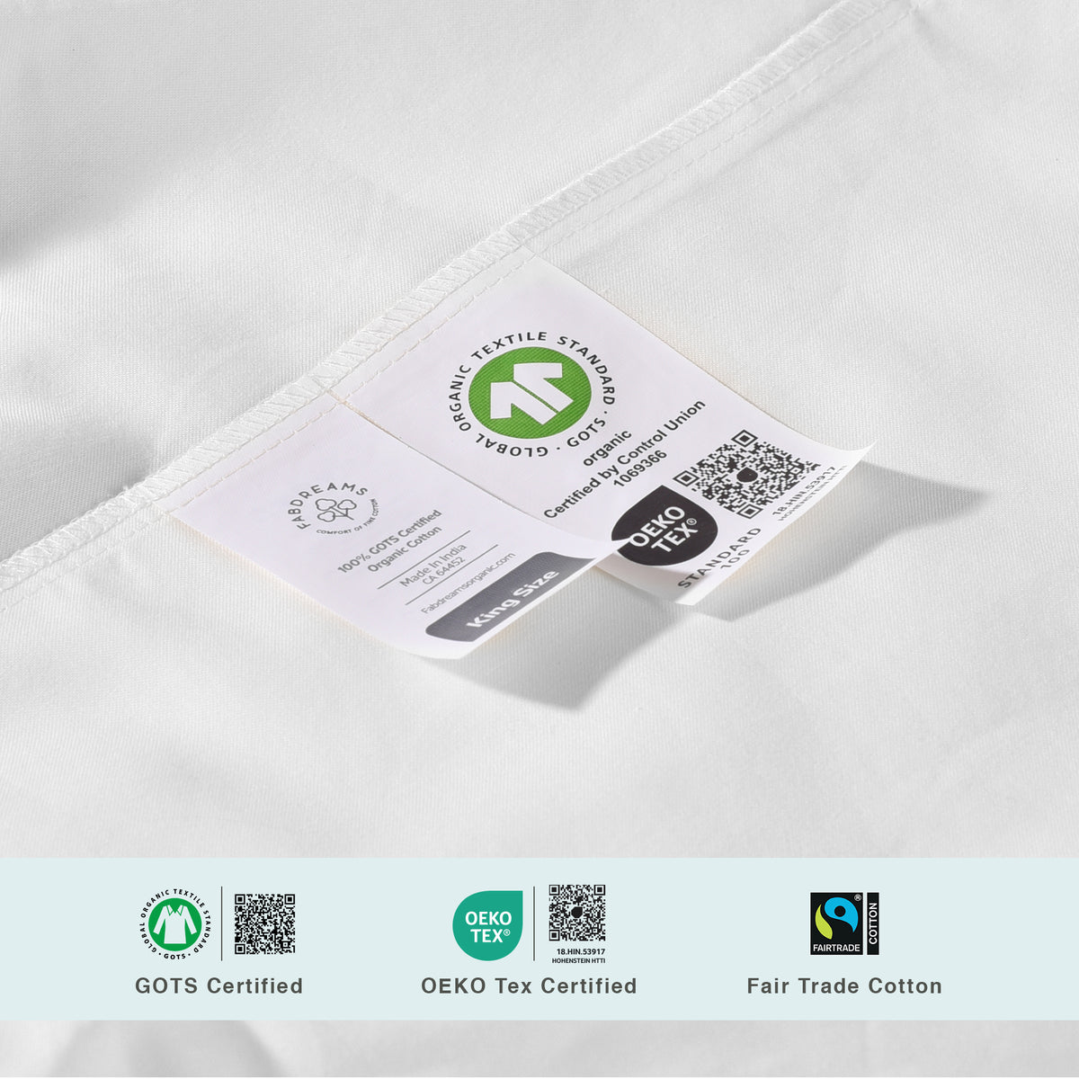 100% Organic Cotton Quilted Mattress Protector